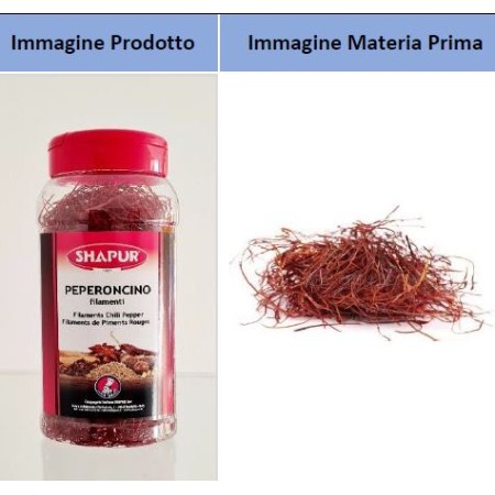 PEPERONCINO CAYENNA IN FILAMENTI GR.80
