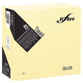 TOVAGLIOLO 38X38 2 V.TISSU' CREMA 40PZ