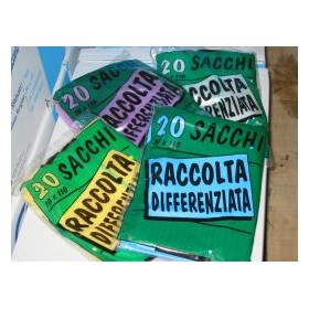 SACCHI GIALLI DIFFERENZIATA 70X110 PZ.20