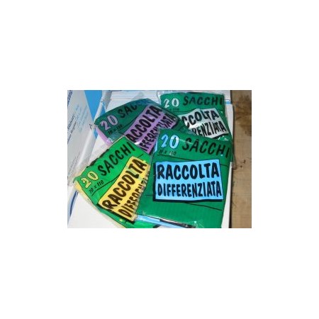 SACCHI GIALLI DIFFERENZIATA 70X110 PZ.20