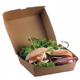 SCATOLA ASP. BIG-HAMBURGER 16x16h9 PZ.50