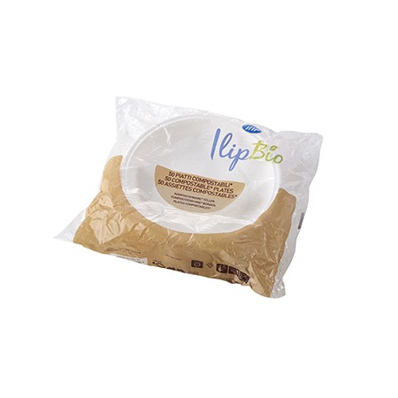 PIATTI FONDI B.CHI PESANTI BIO CONF.50PZ