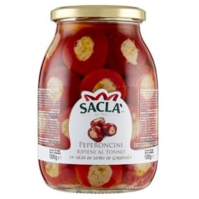PEPERONCINI RIPIENI TONNO SACLA' GR.920