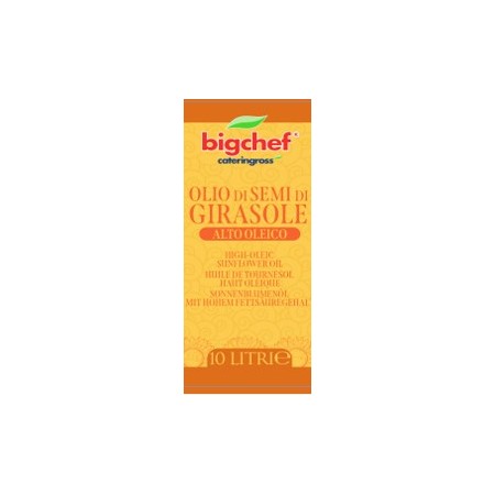 OLIO GIRASOLE ALTOLEICO 'BIG CHEF' LT.10