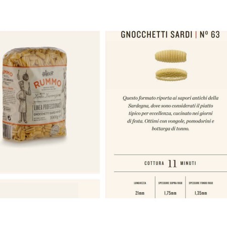 GNOCCHETTI SARDI 63 RUMMO PROFESS. KG.1