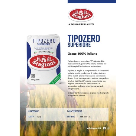 FARINA'TIPOZERO' SUPER.100% ITALIA KG.10