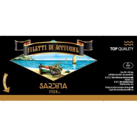 FILETTI ACCIUGHE NAZ.OLIO'SARDINA'KG.1,3
