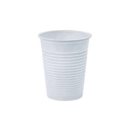 BICCHIERE PLASTICA BIANCO CC.80 100 PZ.