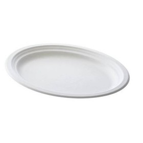 PIATTO OVALE 26X19 POLPA DI CELL.50 PZ