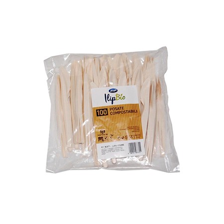 COLTELLI BIO-PLA BIANCO 25 PZ.