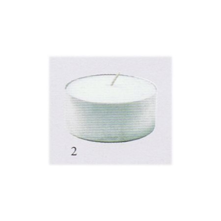 LUMINO T-LIGHT 35x18 MM BIANCO 4H PZ.100