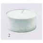 LUMINO T-LIGHT 35x18 MM BIANCO 4H PZ.100