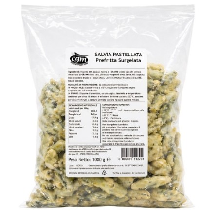 SALVIA PASTELLATA PREFRITTA KG. 1 GELO