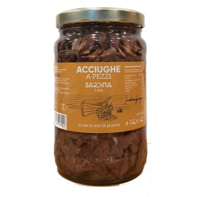 ACCIUGHE A PEZZI IN OLIO VASO KG.1,70