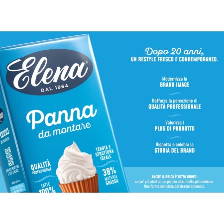 PANNA 'ELENA BLU' UHT 38% BRIK LT.1