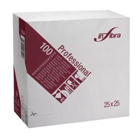TOVAGLIOLO 25X25 2V. BIANCO CONF.100 PZ.