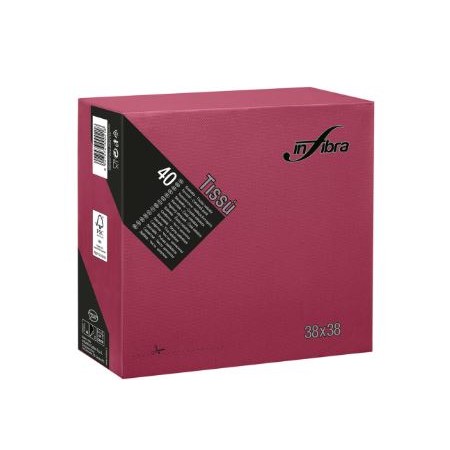 TOVAGLIOLO 38X38 2V TISSU' BORDEAX 40 PZ