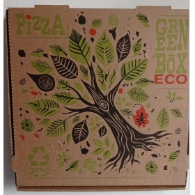 SCATOLA PIZZA 32,5X32,5 AVANA GREEN-BOX