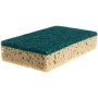SPUGNA BROWN+ ABRASIVO VERDE 14x9x3,5