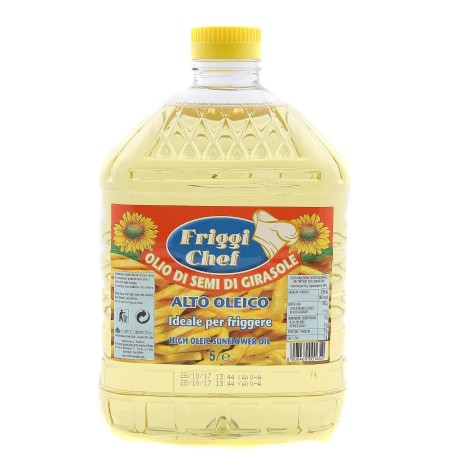 OLIO GIRASOLE ALTOLEICO'FRIGGICHEF' LT.5