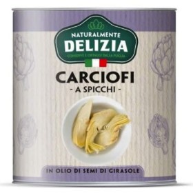CARCIOFI SPICCHI IN OLIO GIRASOLE KG.2,6