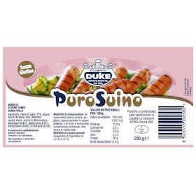 WURSTEL PURO SUINO 'DUKE' 3 PZ. GR.250